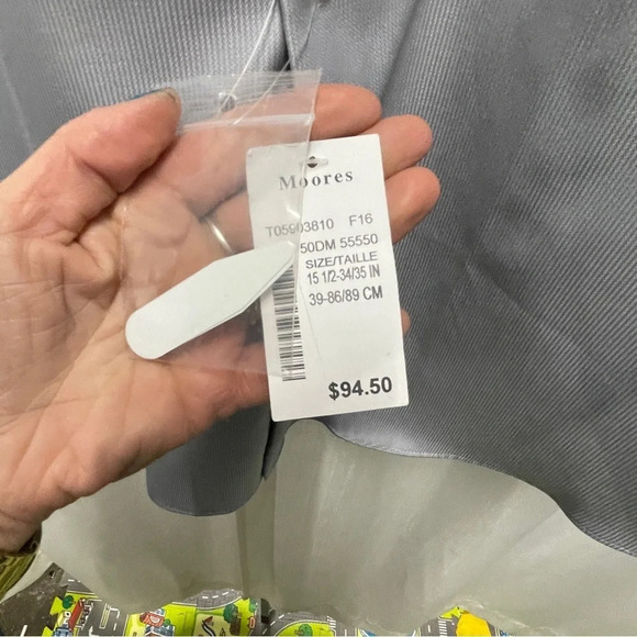 Nwt CL SLIM fit collared button down long sleeve dress shirt - Picture 4 of 11